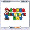 Super Mario Birthday Boy SVG PNG 2 Super Mario Birthday Boy SVG PNG