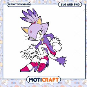 Stylish Purple Character Art Download, Perfect for DIY Projects