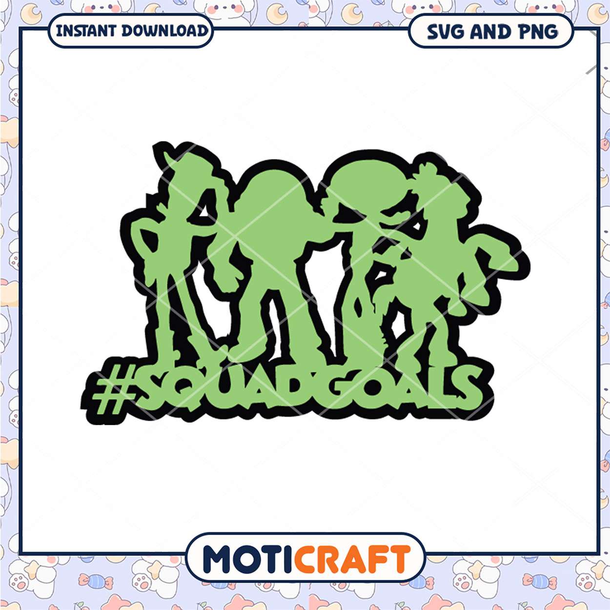 Squad Goals SVG Cut File Squad Goals SVG Cut File