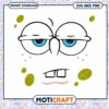 SpongeBob SVG PNG Face Instant Download