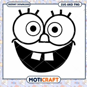 SpongeBob SVG PNG Cut File