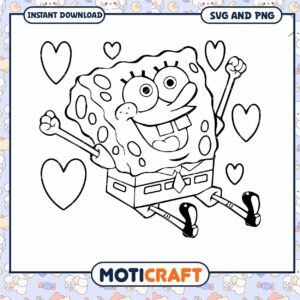 SpongeBob SVG Coloring Page