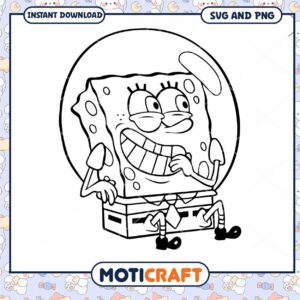 SpongeBob SquarePants SVG Coloring Page