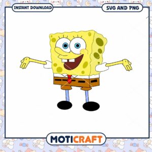 SpongeBob SquarePants PNG download, perfect for kids crafts and fun