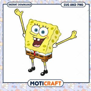 SpongeBob SquarePants PNG download, fun and colorful character art