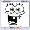SpongeBob SquarePants Black Outline Illustration, Instant Download PNG 2 SpongeBob SquarePants Black Outline Illustration, Instant Download PNG