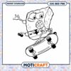 SpongeBob Skateboarding SVG PNG 1 SpongeBob Skateboarding SVG PNG