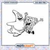 SpongeBob Patrick SVG PNG Cut File