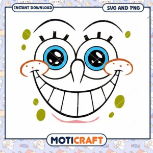SpongeBob Happy Face SVG PNG