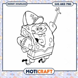 SpongeBob Football SVG PNG