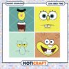 SpongeBob Faces SVG PNG Instant Download 2 SpongeBob Faces SVG PNG Instant Download