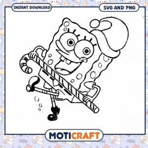SpongeBob Christmas SVG Cut File