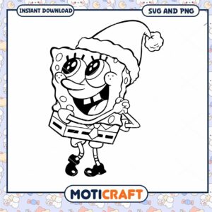 SpongeBob Christmas SVG PNG