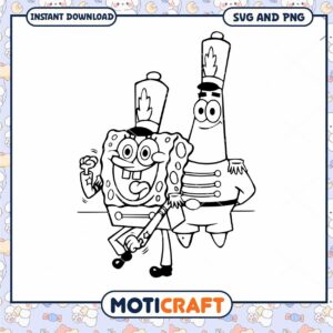 SpongeBob & Patrick SVG Cut File