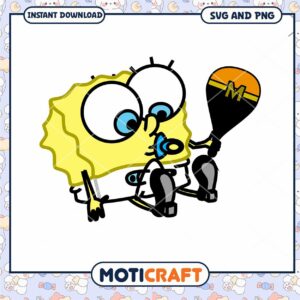 Sponge Character Cute Design Downloadable PNG and SVG File