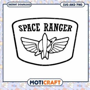 Space Ranger Design, Instant Download for Crafts and Projects