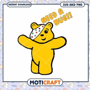 Sooty Bear SVG PNG Instant Download