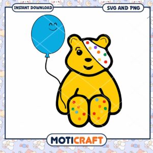 Sooty Bear SVG & PNG Instant Download
