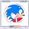 Sonic the Hedgehog SVG design, instant download PNG file