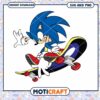 Sonic Skateboarding SVG PNG Instant Download 1 Sonic Skateboarding SVG PNG Instant Download