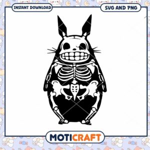 Skeletal Pikachu Design for Halloween Projects