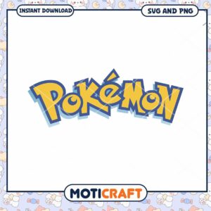 Pokémon logo design for instant download
