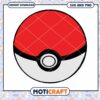 Pokeball design for crafting, ready for instant download files