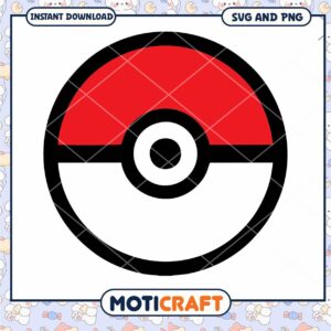 Pokeball SVG image for instant download