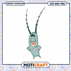 Plankton character illustration design for crafts