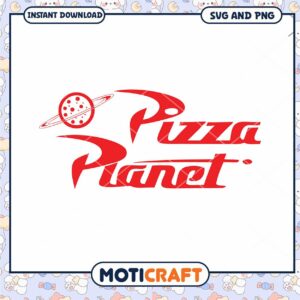 Pizza Planet SVG Logo Instant Download