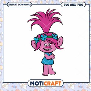 Pink Troll Character Downloadable PNG