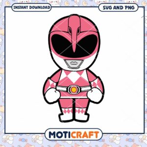 Pink Ranger SVG PNG Instant Download