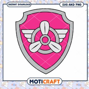 Pink Paw Patrol Skye SVG PNG