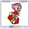 Pink Character with Red Dress and Shoes, Downloadable SVG PNG Files