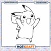 Pikachu SVG, PNG Instant Download