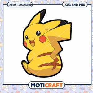Pikachu SVG PNG Instant Download