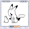 Pikachu SVG PNG Instant Download Cute Anime