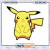Pikachu SVG and PNG digital download, cute cartoon design for fans