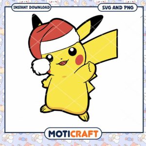 Pikachu Christmas SVG PNG