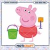 Peppa Pig with Bucket and Spade, fun design for kids crafts