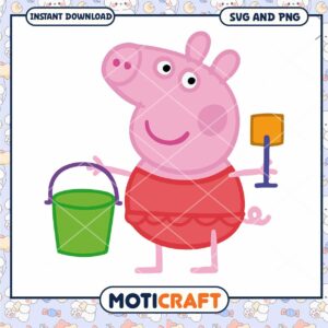 Peppa Pig with Bucket and Spade