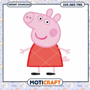 Peppa Pig SVG and PNG files for instant download