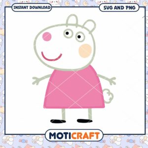 Peppa Pig Clipart Design for Crafting