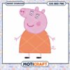 Peppa Pig cute character illustration, download SVG and PNG files