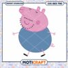 Peppa Pig character design for instant downloads, available in SVG PNG