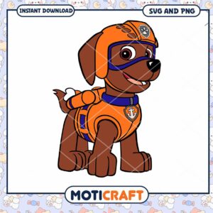 Paw Patrol Zuma SVG PNG Instant Download