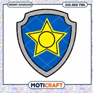 Paw Patrol SVG Ryder's Badge - Instant Download