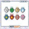 Paw Patrol SVG PNG Badges Instant Download