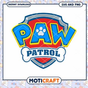 Paw Patrol Logo Design Instant Download