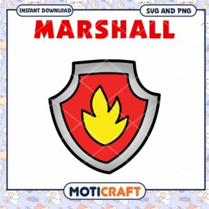 Paw Patrol Marshall SVG PNG